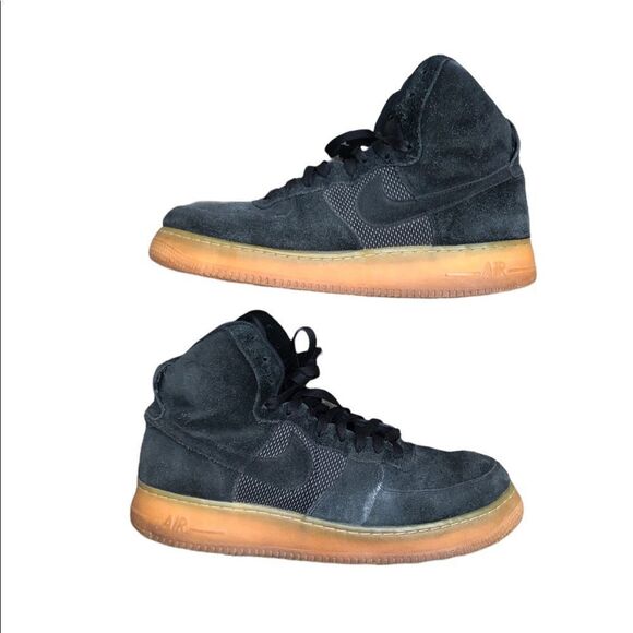 RARE 2016 Nike Air Force 1 High 07 LV8 Black Gum Size 12 - Picture 1 of 16